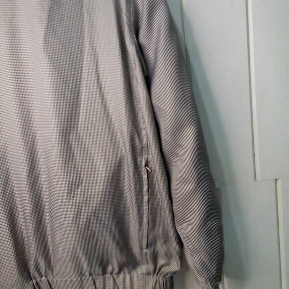 Pro Tour Pullover Jacket Windbreaker L Cool Play Lined Zip Pockets Plaid Black - Picture 6 of 15